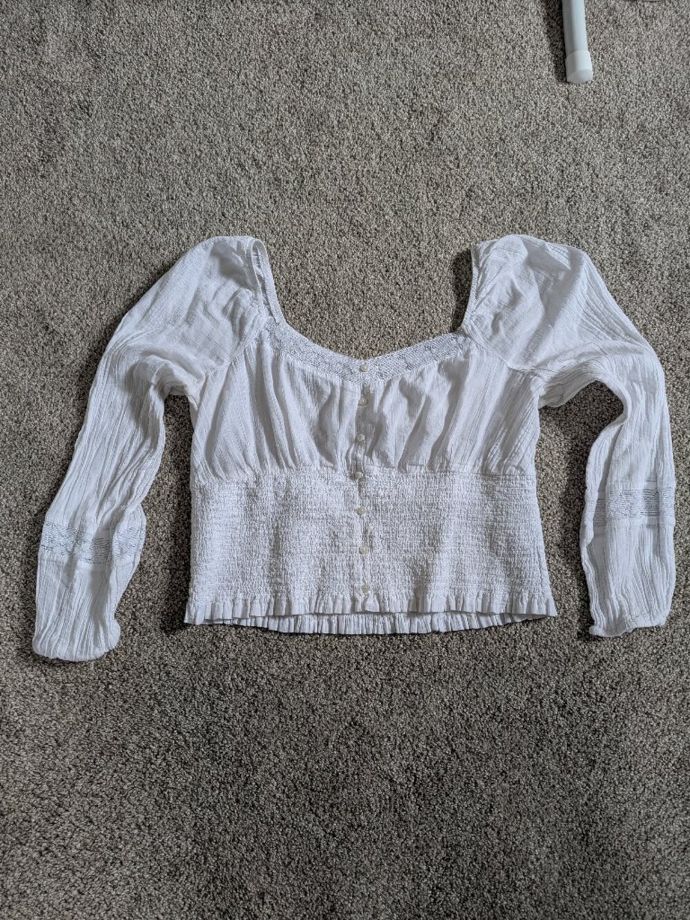 White Puff Sleeve Blouse